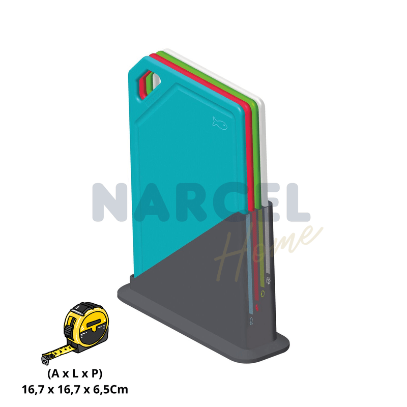 Conjunto de Tabuas de Corte Tramontina 5 Pecas MixColor