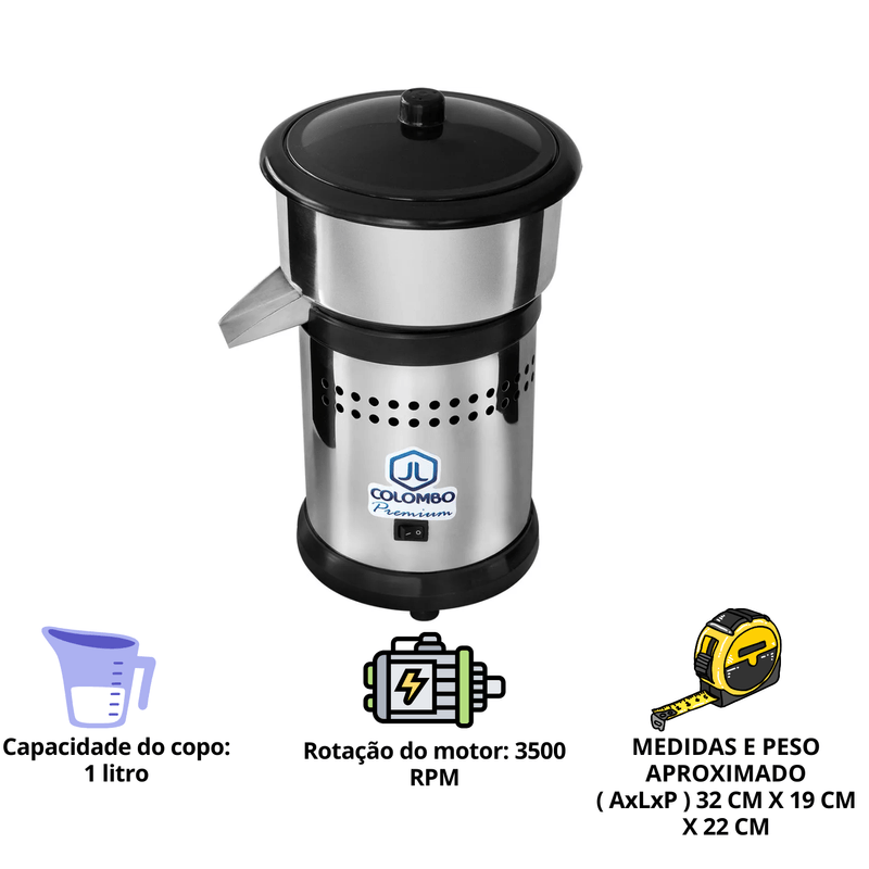 Extrator de Suco Industrial Colombo Power 707 Bivolt
