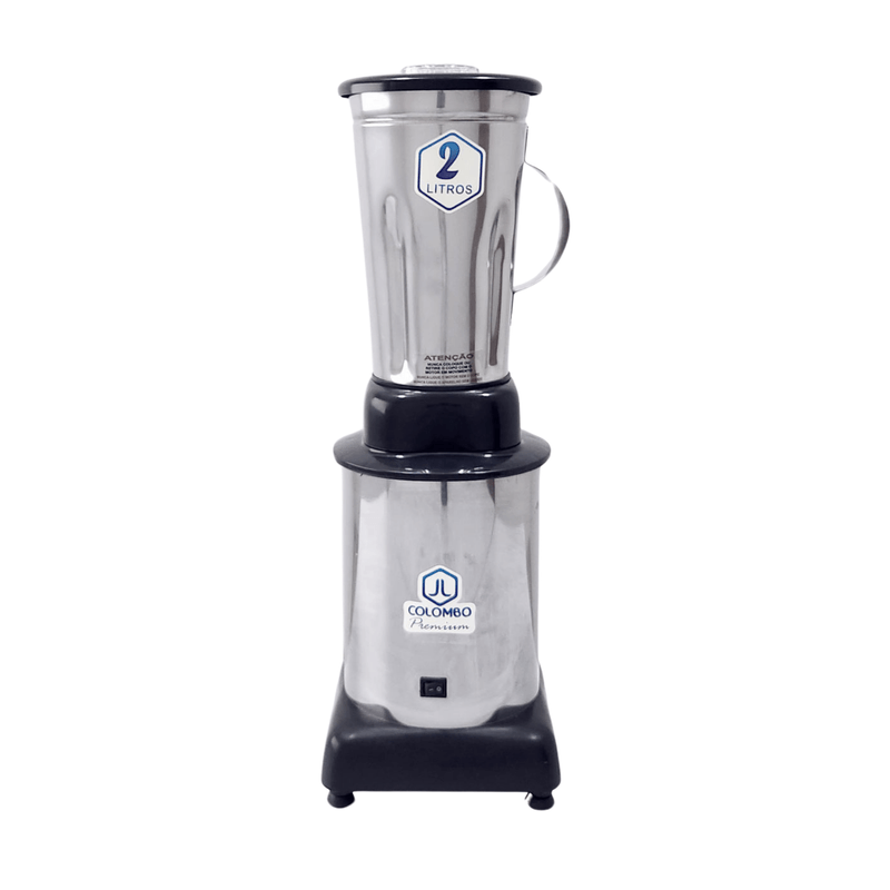 Liquidificador Industrial 2 Litros Baixa Rotacao Aco Inox Colombo