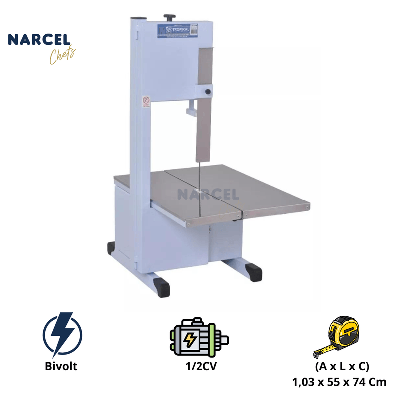 Serra Fita Media Com Mesa Inox TK360 Bivolt Tropikal