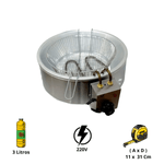 Tacho Eletrico 3 Litros Stevan Metal Compacto Em Aluminio 1600W