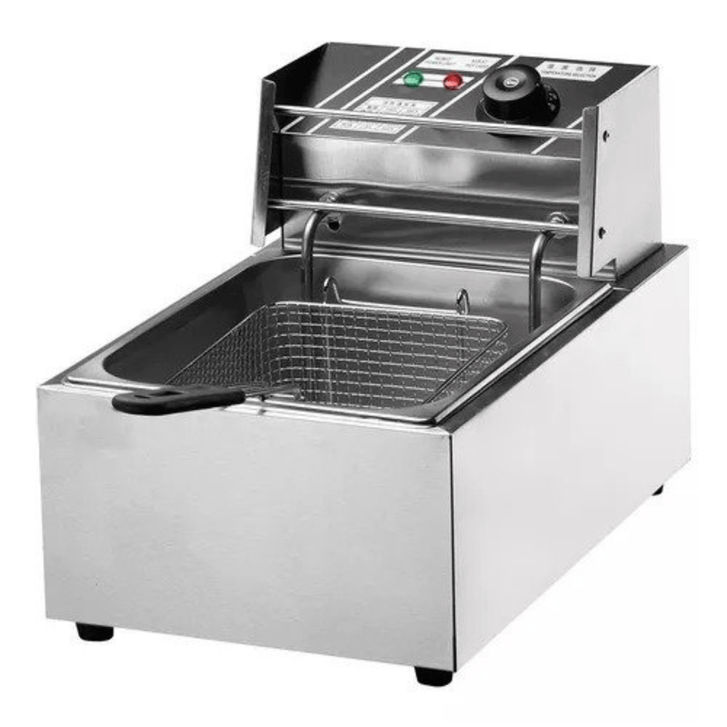 Fritadeira De Mesa Eletrica Stevan Metal 6 Litros 110V FZL6