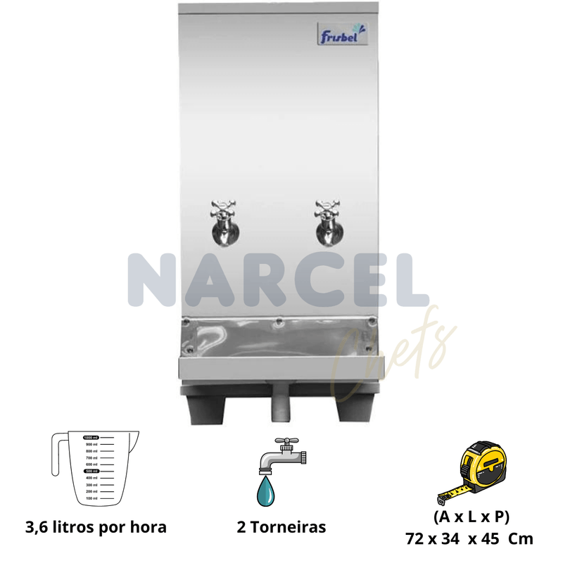 -Bebedouro Frisbel Industrial De Bancada 25 Litros 127V B25