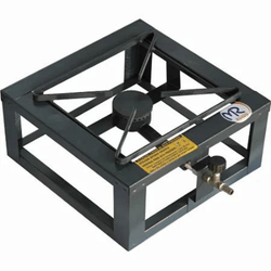 Fogão Industrial MR Fogões 1 Boca Alta Pressão 20X20 De Mesa