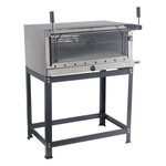 Forno de Pizza Industrial a Gas Refratario 80x60cm Inox MR Fogoes