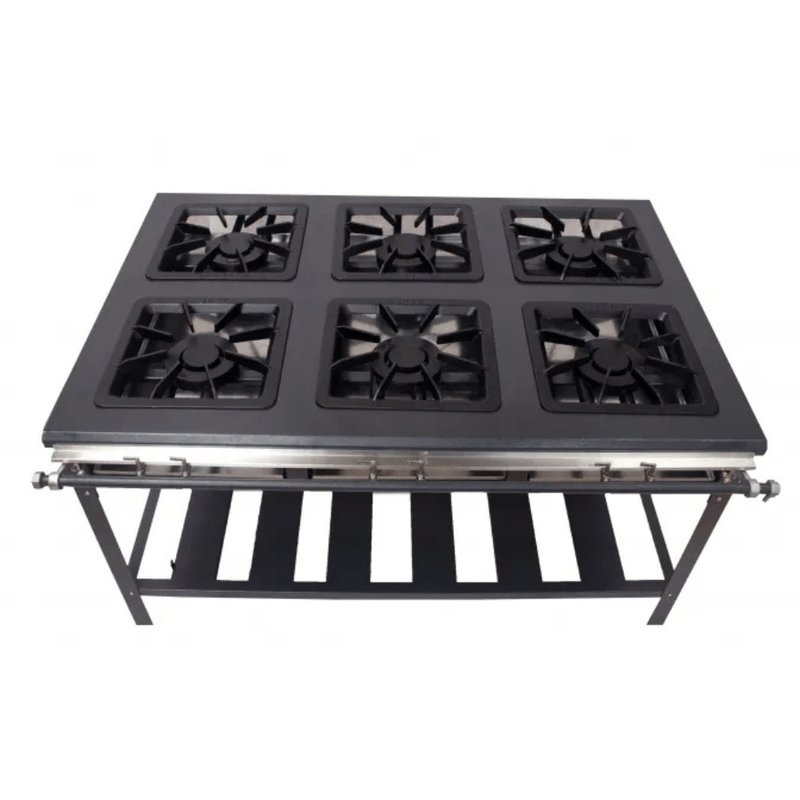 Fogao com 6 bocas 40x40 - METAL BREY