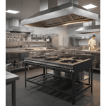 Fogao com 6 bocas 40x40 - METAL BREY