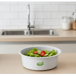 BACIA CANELADA BRANCA 4-9L PLASVALE