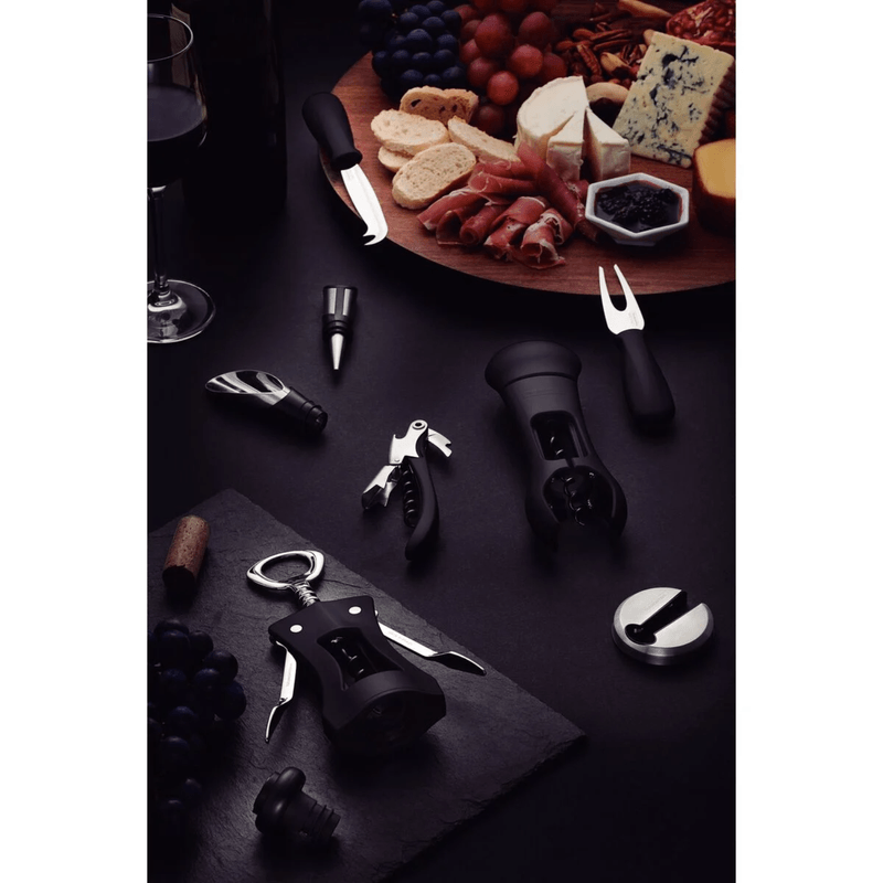 Saca Rolhas 2 Estagios com Abridor Tramontina Harmoniza ABS Preto