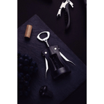 Saca Rolhas 2 Estagios com Abridor Tramontina Harmoniza ABS Preto