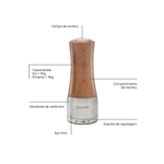 Moedor Sal-Pimenta Tramontina Realce Bambu Inox Ceramica