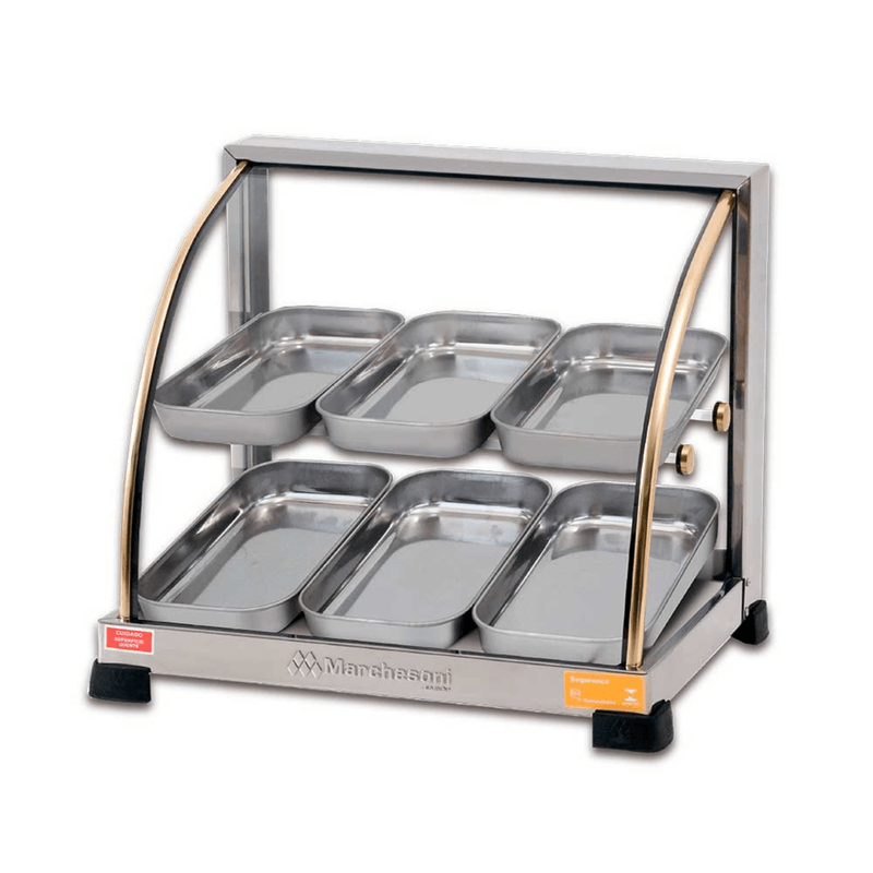 Estufa Curva Dupla 6 Bandejas 220V Ouro EF-2-262 Marchesoni
