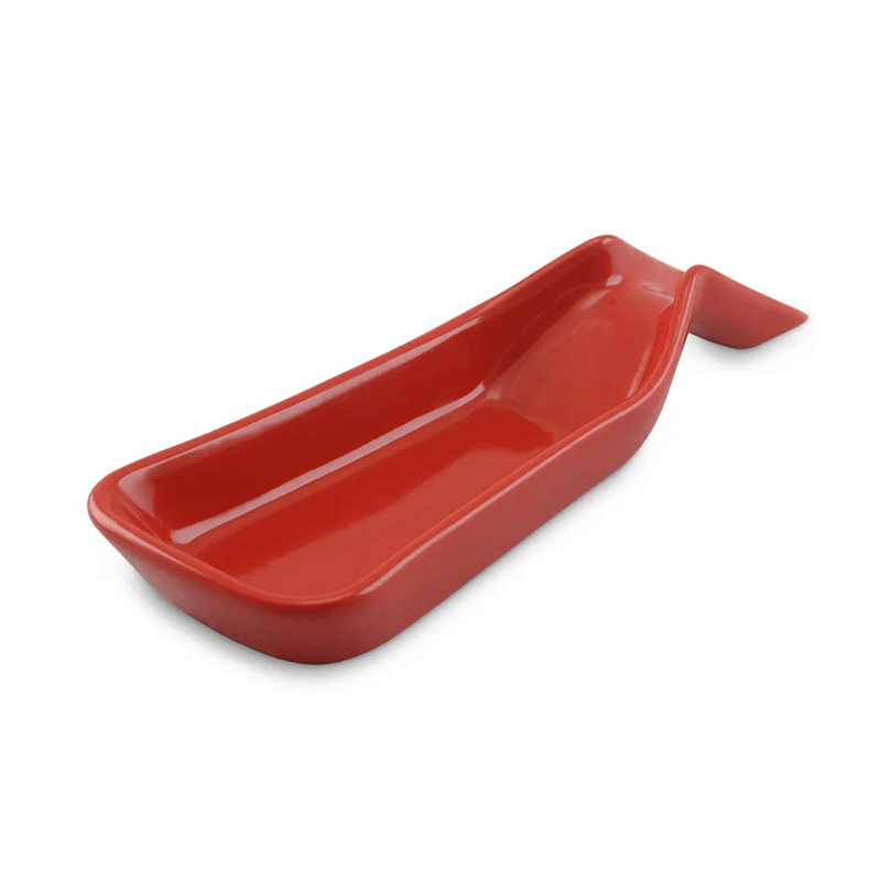 Descanso de Colher Reto Ceramica Vermelho Ceraflame Gourmet
