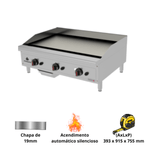 Chapa de lanche a Gas Profissional PRO-90 CH Progas---