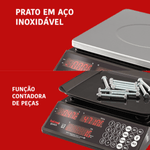 Balanca Digital 3 em 1 Quick Balmak Precisao 2g a 30kg