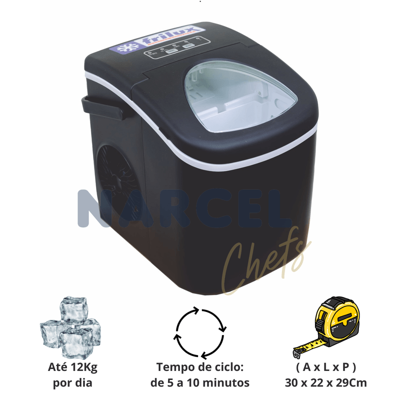 Maquina de Gelo Portatil 12kg QL-12H 220V - Frilux