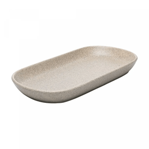 Travessa Oval Cerâmica Kobe Creme 29cm de Servimento Wolff