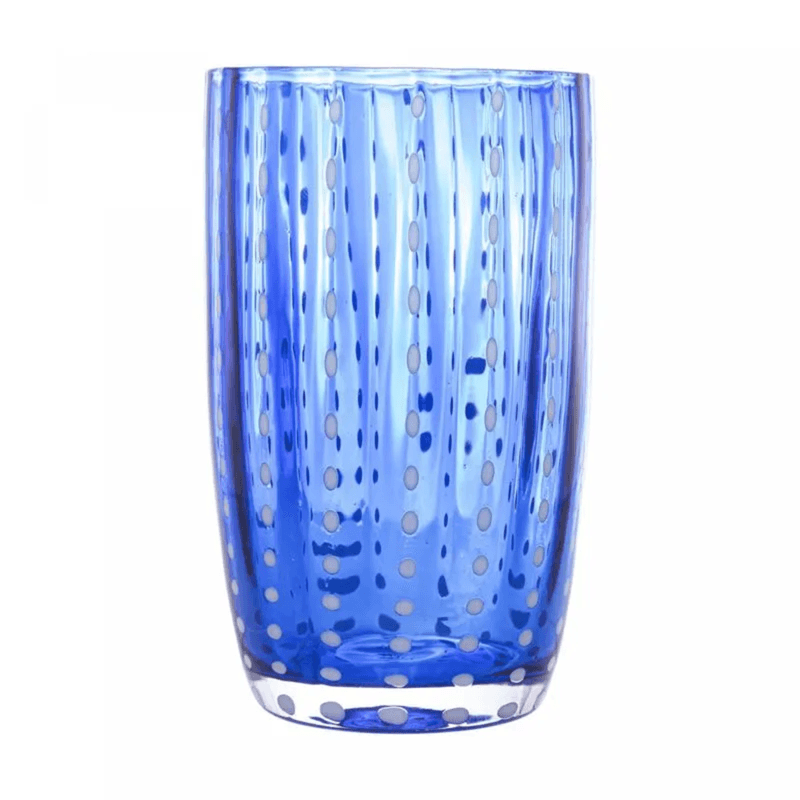 Conjunto 2 Copos Altos de Vidro Orquidea Azul 500ml Wolff