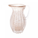 Jarra de Vidro Italia Transparente e Dourado 800ml Wolff Luxo