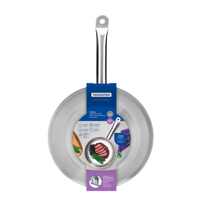 Frigideira Profissional de Aco Inox - TRAMONTINA