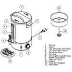 Cafeteira Automatica 8 Litros PRC 08 Progas - 220V
