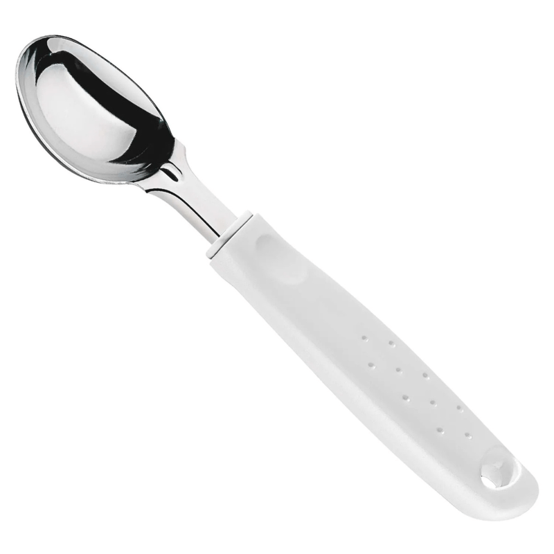 Concha para Sorvete Utilita Inox com cabo Branco - TRAMONTINA