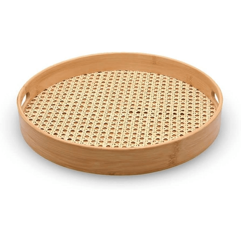 Bandeja Redonda de Bambu - OIKOS