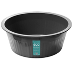 Bacia Reciclada Canelada Preto 13-5L - PLASVALE