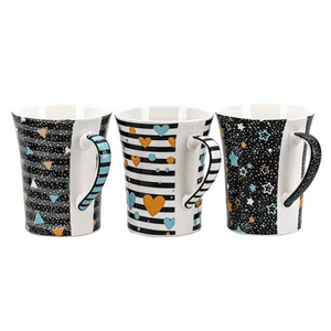 Caneca Night de Porcelana 350ml - Yazi