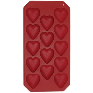Forma de Gelo de Coração de Silicone - Yazi