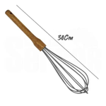 Batedor de Ovo de Silicone com Cabo de Madeira Acacia - YANGZI