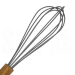 Batedor de Ovo de Silicone com Cabo de Madeira Acacia - YANGZI