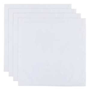 Guardanapo de Tecido Branco 40x40cm - Yazi