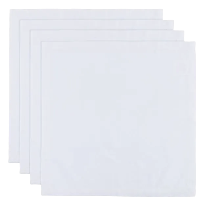 Guardanapo de Tecido Branco 40x40cm - Yangzi