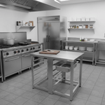 -Cavalete com tampo para apoio de Forno Combinado e Haletas para encaixe de Gns 1-1  - Krasinox